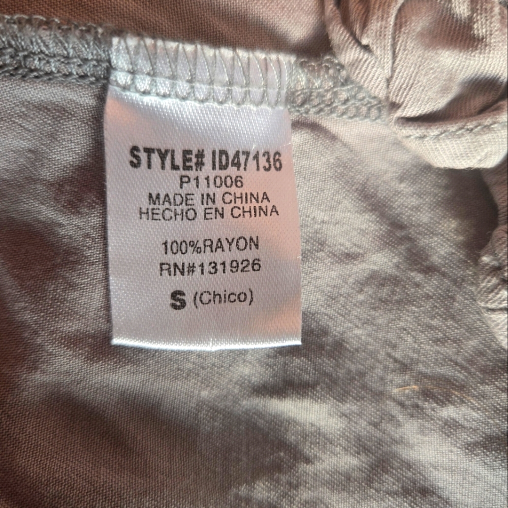 Tea N Rose. Blueish Grey Tiered Maxi Dress Size S - Picture 8 of 8